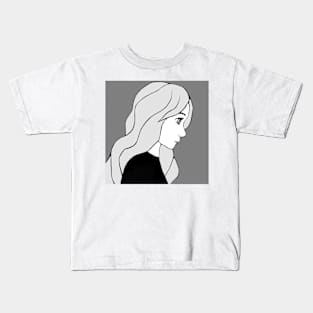 manga girl3 Kids T-Shirt